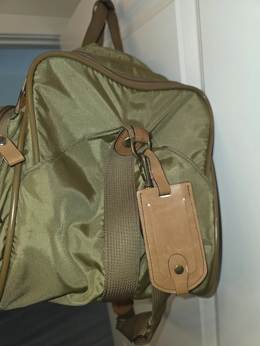 Hartmann Vintage Leather and Nylon Weekender Duffel Bag - Classic Travel Luggage